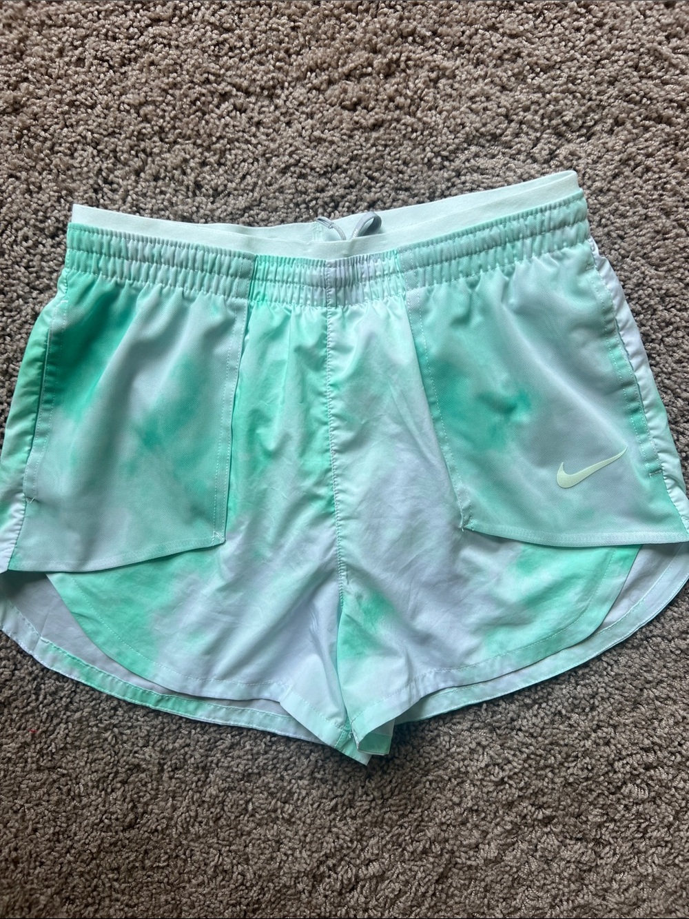 Nike Women's Mint Green Athletic Shorts Size Small
